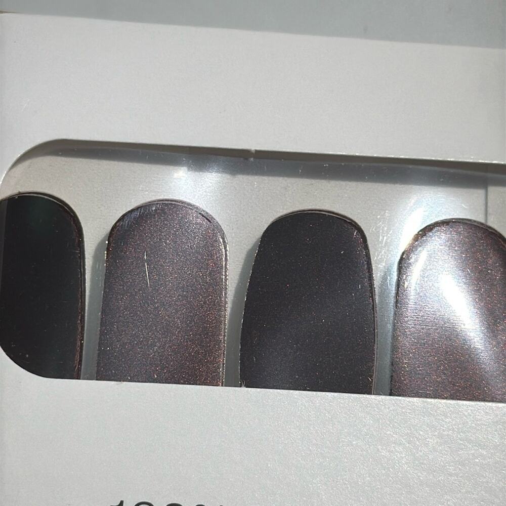 NWT Color Street "Made in Milan" Shimmery Brown Red Nail Strip